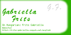 gabriella frits business card